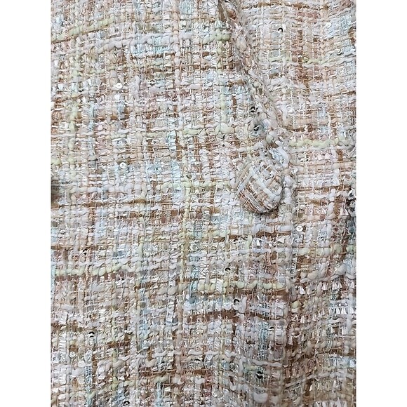 JASON WU Women's Medium Tweed Metallic NWT Double Breasted Long Sleeve Blazer - Picture 3 of 14